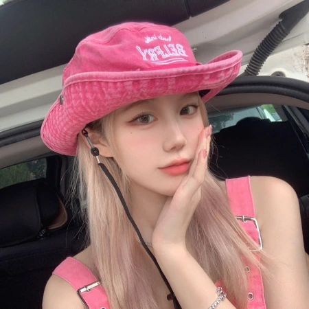Japonés ins look fushia rosa bordado sombrero de pescador mujer sombreado de verano sombrero de protección solar camping al aire libre sombrero de montaña Japonés ins look fushia rosa bordado sombrero de pescador mujer sombreado de verano sombrero de protección solar camping al aire libre sombrero de montaña